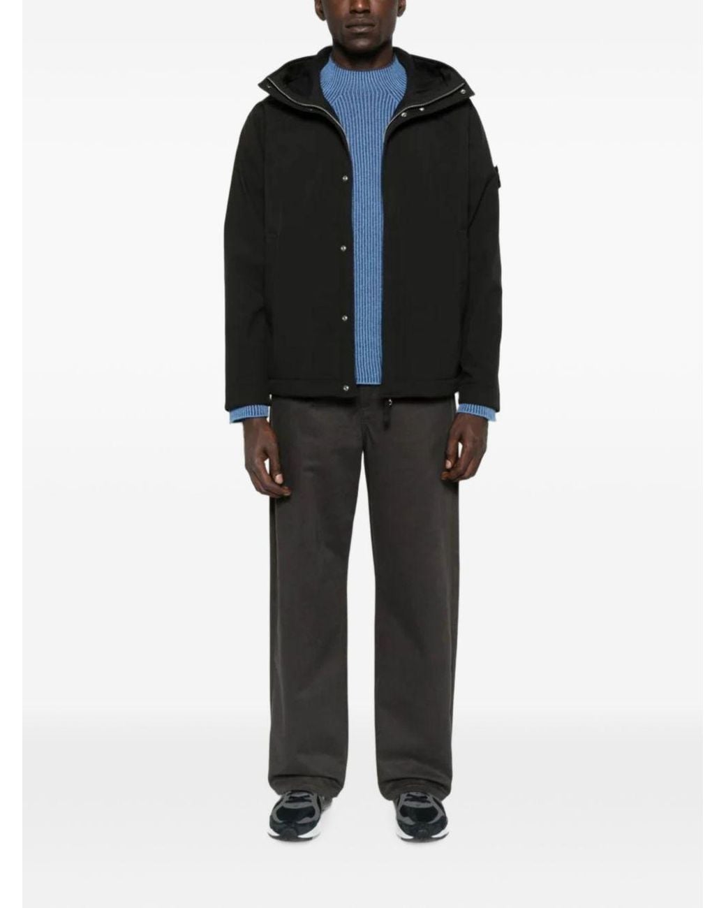 Stone Island Black Nylon Blouson Jacket