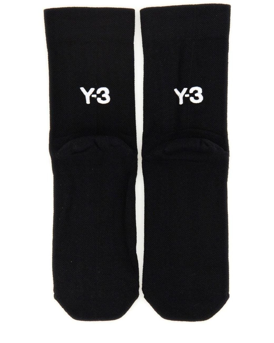 Y-3 Black 3 "Stripes" Socks