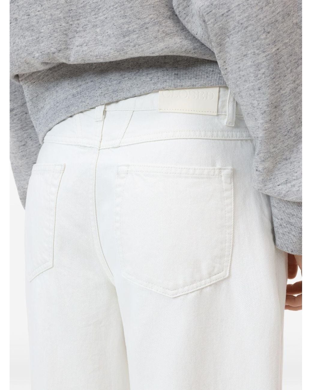 Closed White Jayla Flared Denim Jeans