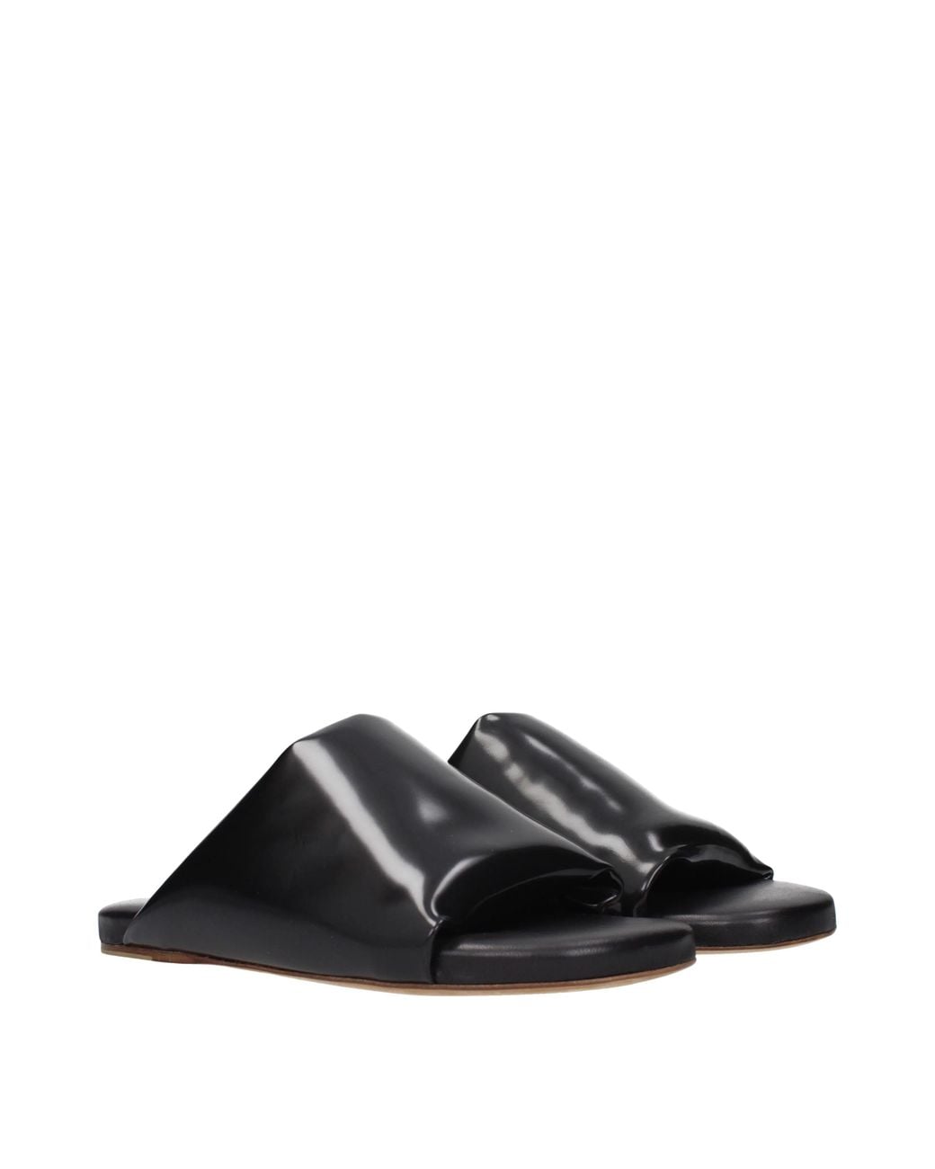 Bottega Veneta Black Sandals And Clogs Leather