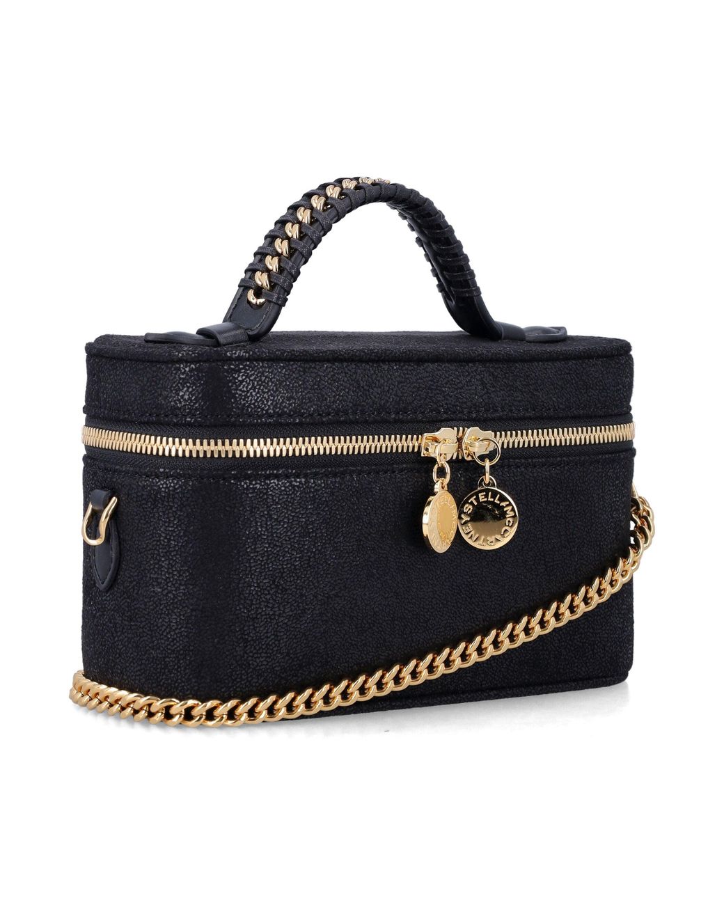 Stella McCartney Blue Mini Vanity Case Bag, 11 Cm X 19 Cm X 8.5 Cm