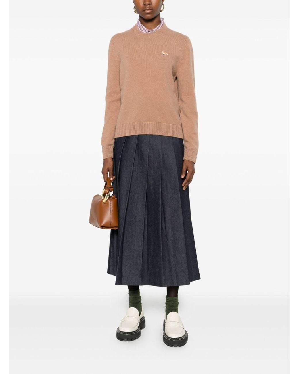 Maison Kitsuné Pink Baby Fox Wool Jumper