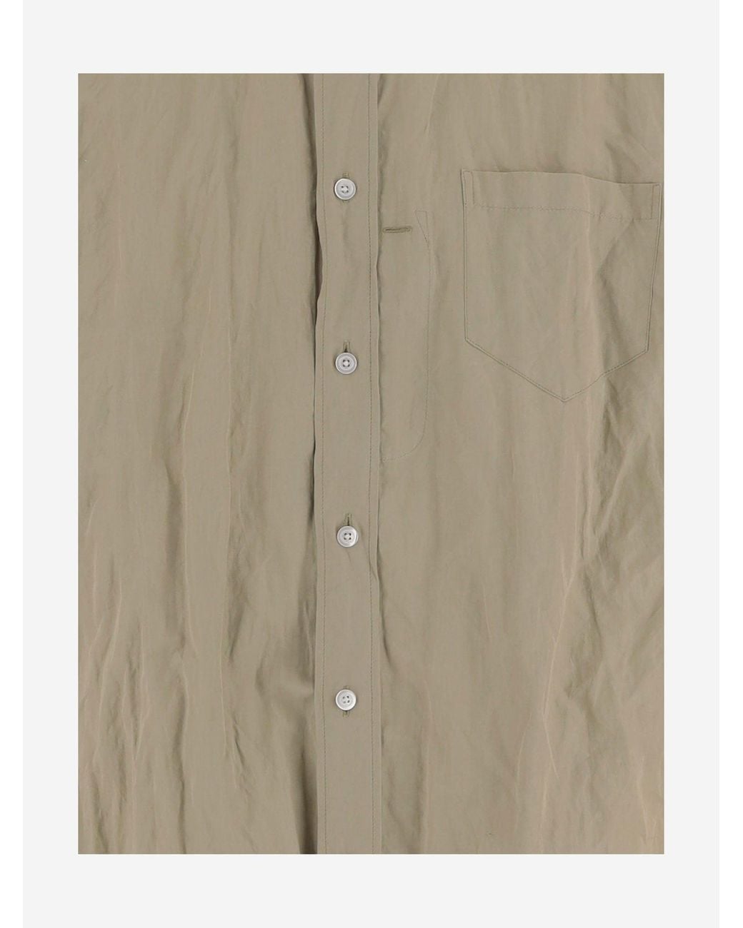 Willy Chavarria Natural Cotton Blend Shirt With A Crinkled Texture for men