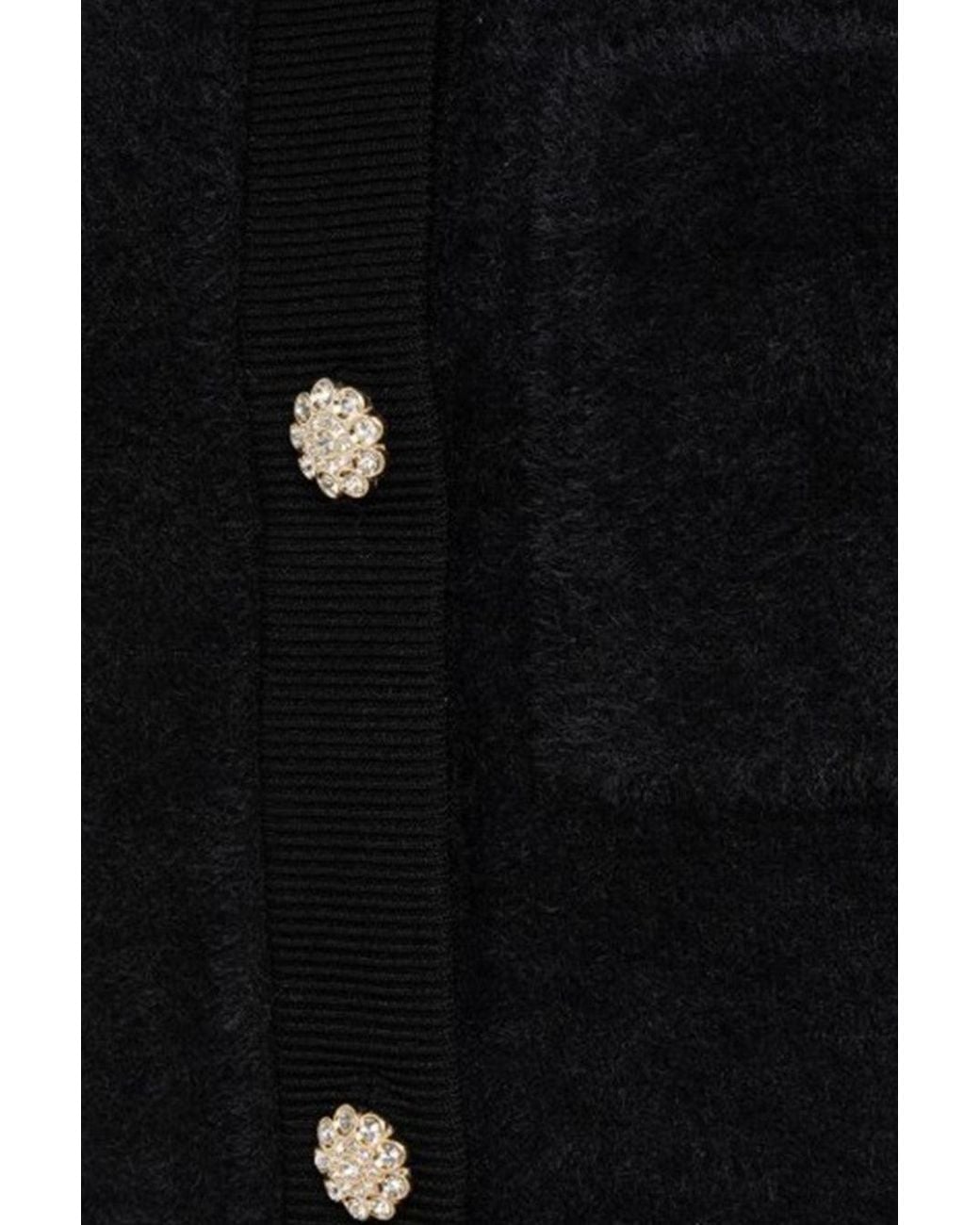Blugirl Blumarine Black Wool-Blend Sweater