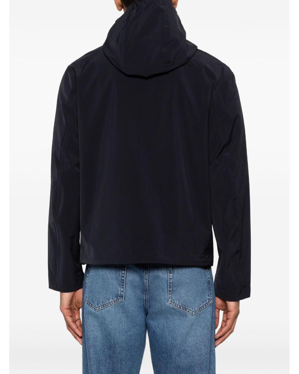 Emporio Armani Black Hooded Blouson Jacket