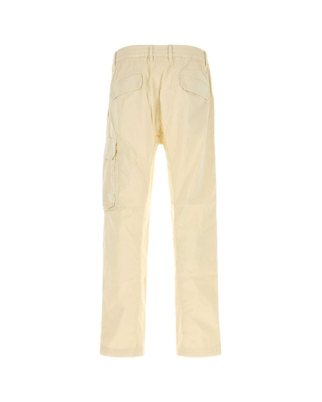 C P Company Natural Cream Stretch Cotton Cargo Pant for men