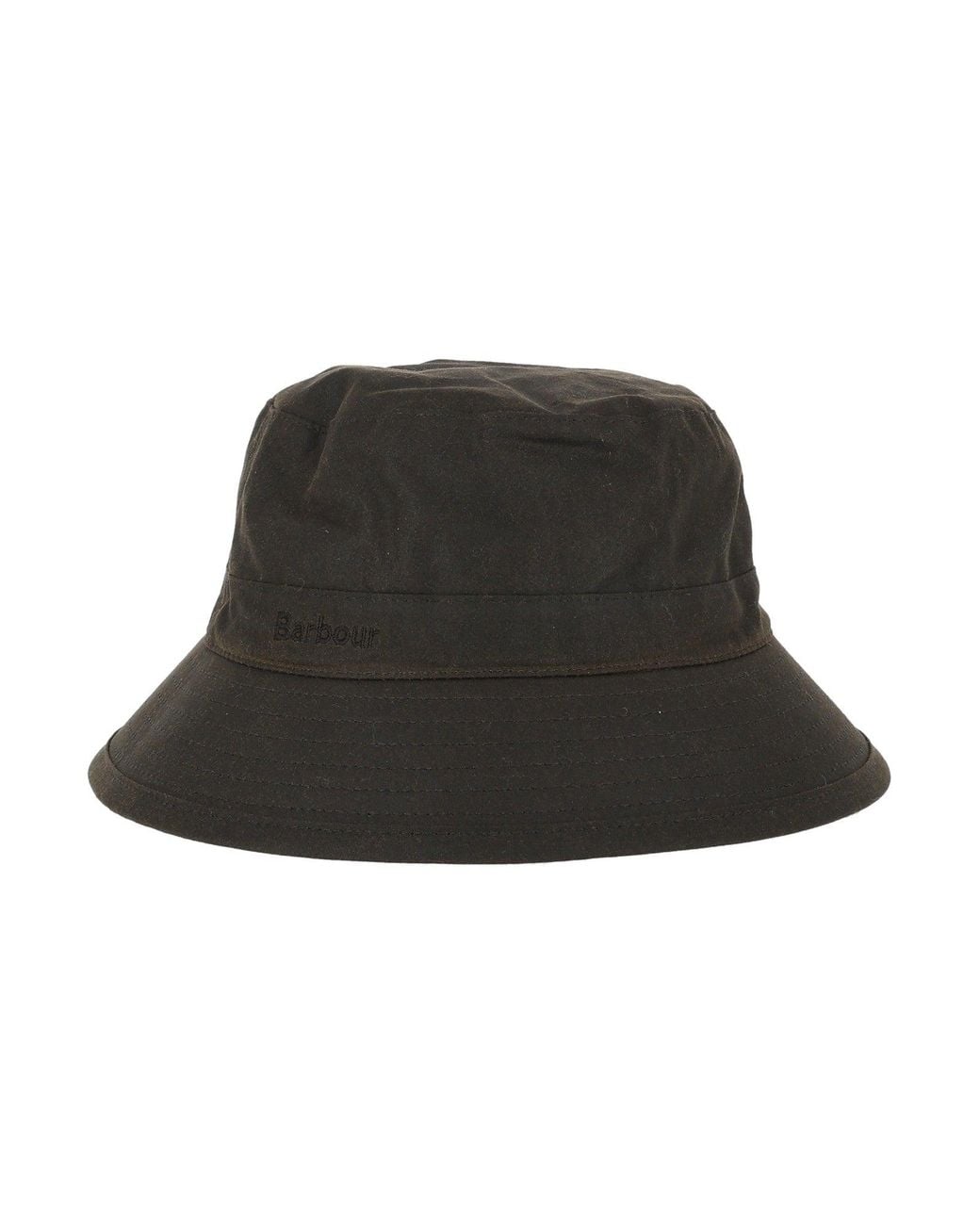 Barbour Black Wax Bucket Hat