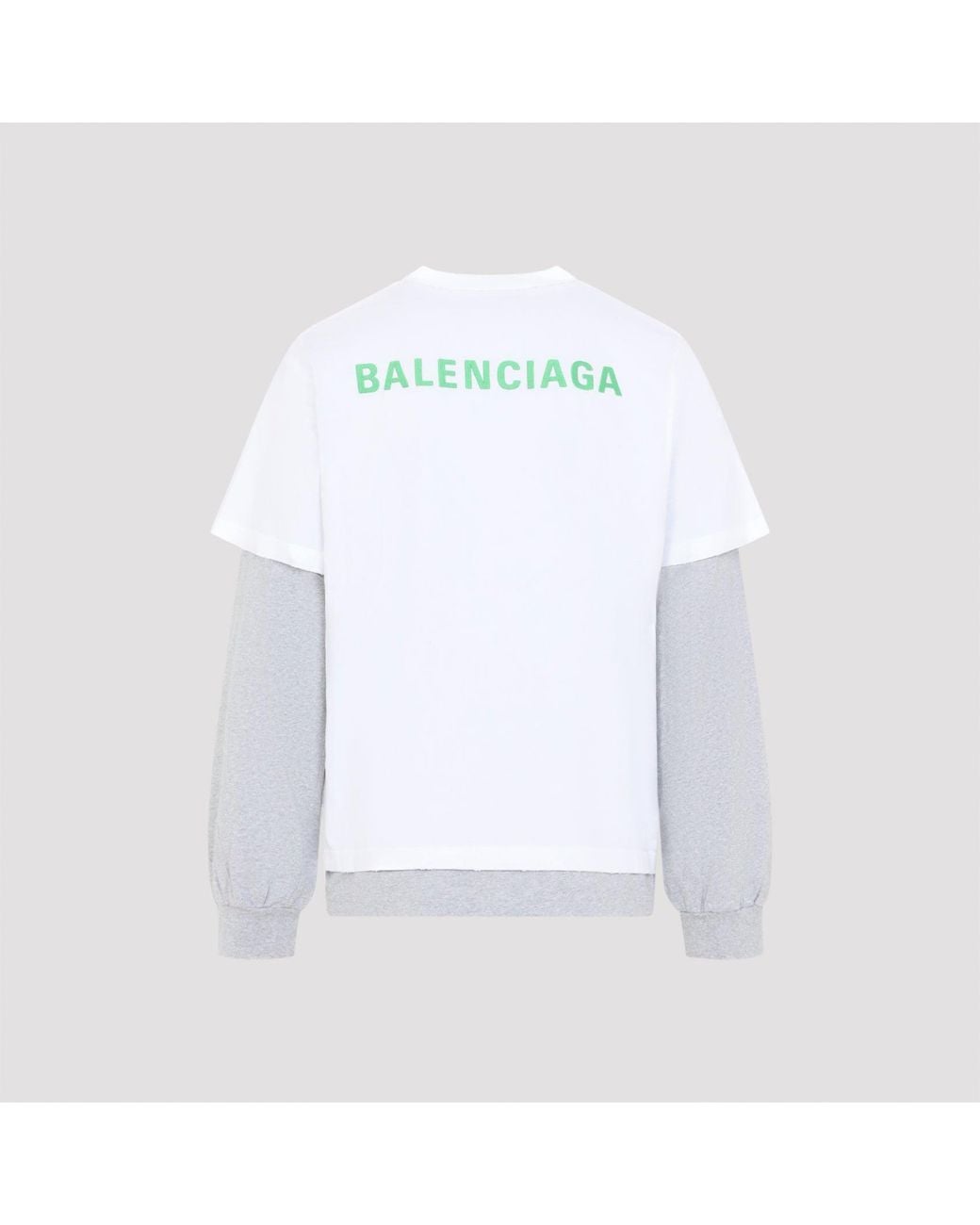 Balenciaga White Hybrid Double T Shirt