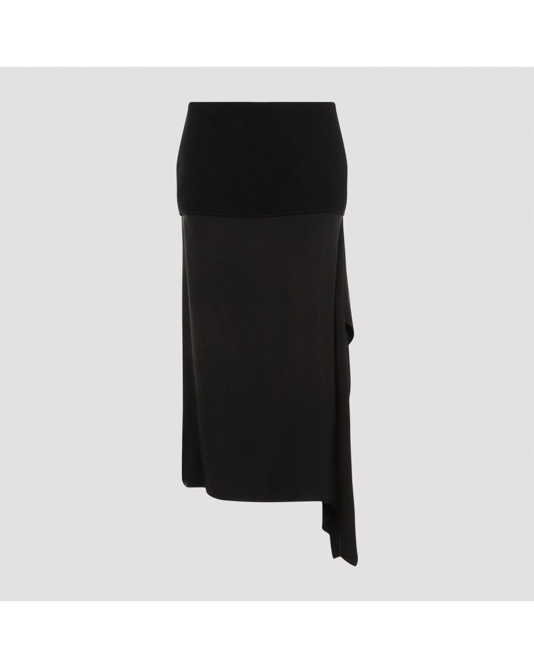 Jil Sander Rokken ,Zwart ,Wol Asymmetrische Rok in het Black