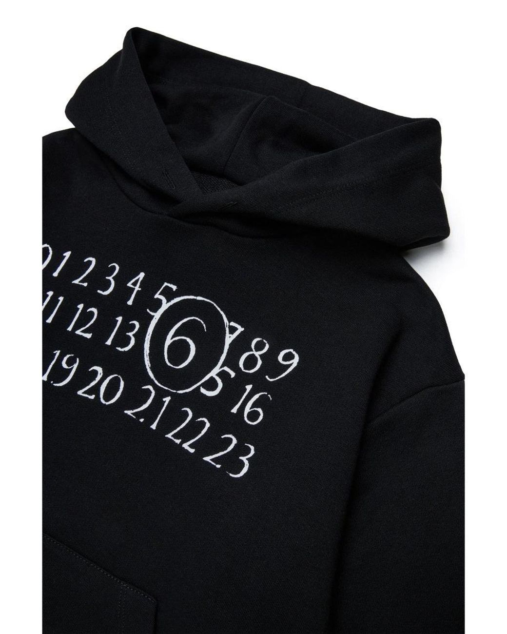 MM6 by Maison Margiela Black Sweatshirt With Logo