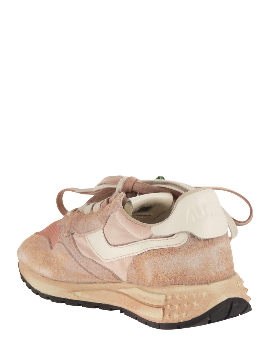 Autry Pink Rellwind Super Vintage Trainer