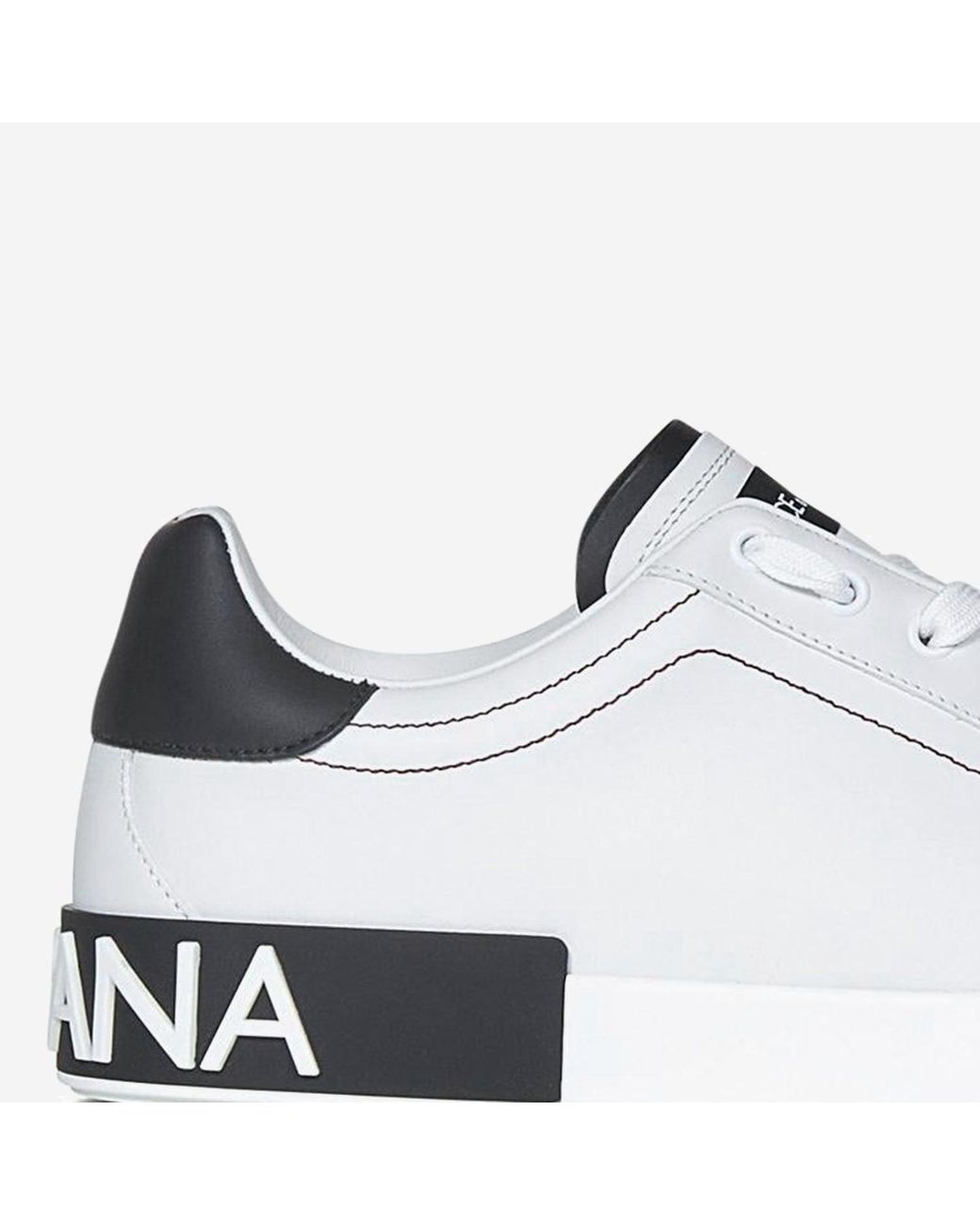 Dolce & Gabbana White Sneakers Portofino Calf Leather