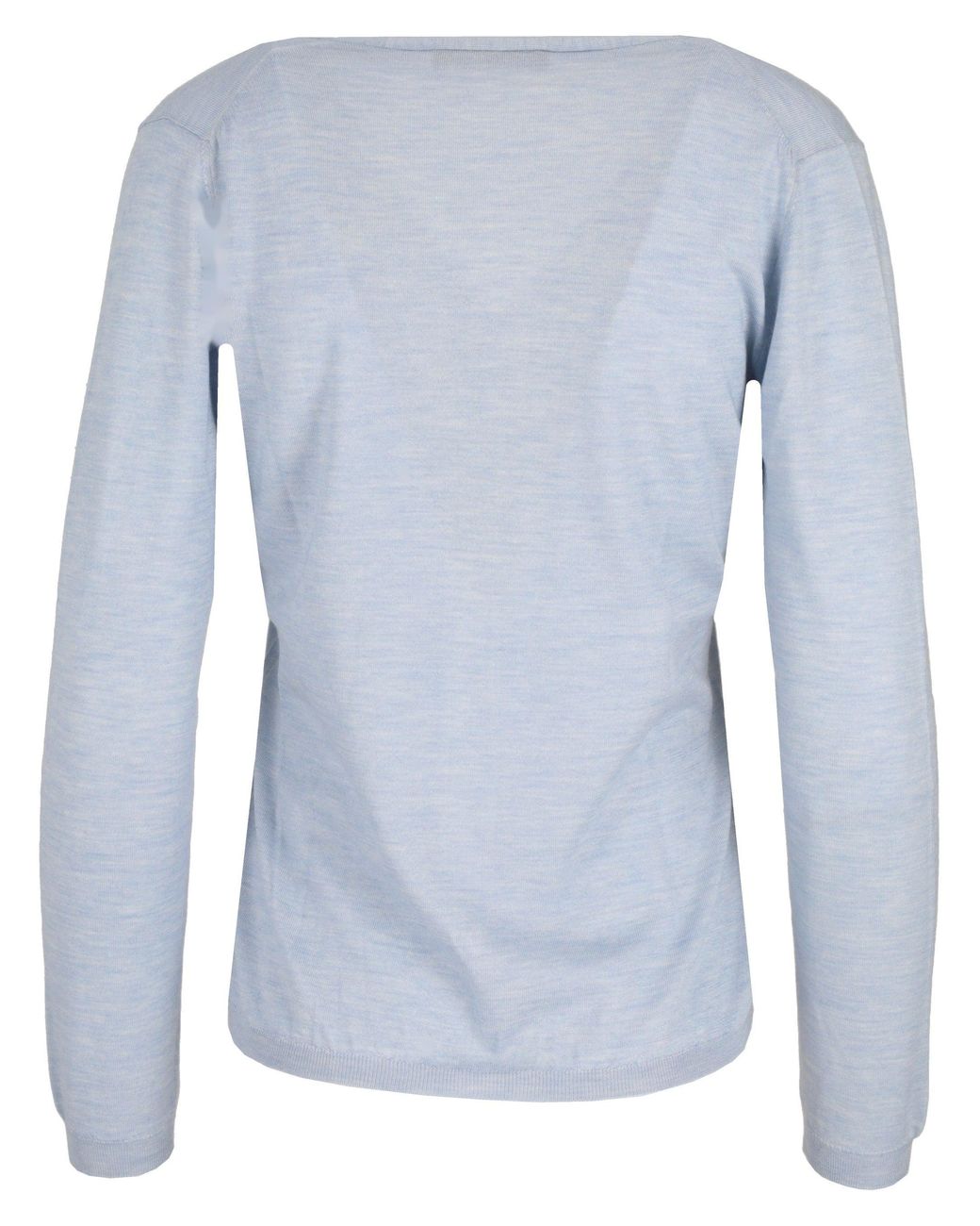 LA ROSE Blue Cardigan Knit V Neck