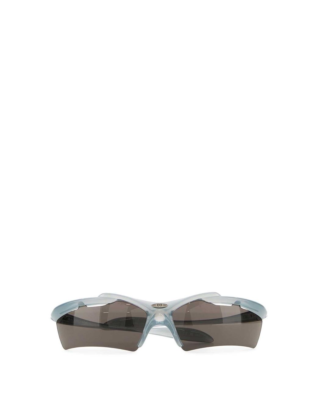 Balenciaga Gray Light Acetate Turbo Rectangle Sunglasses