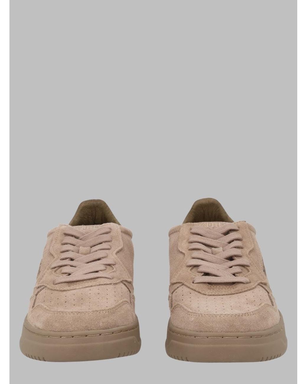 Autry Brown Autry Medalist Low Low-Top Sneaker