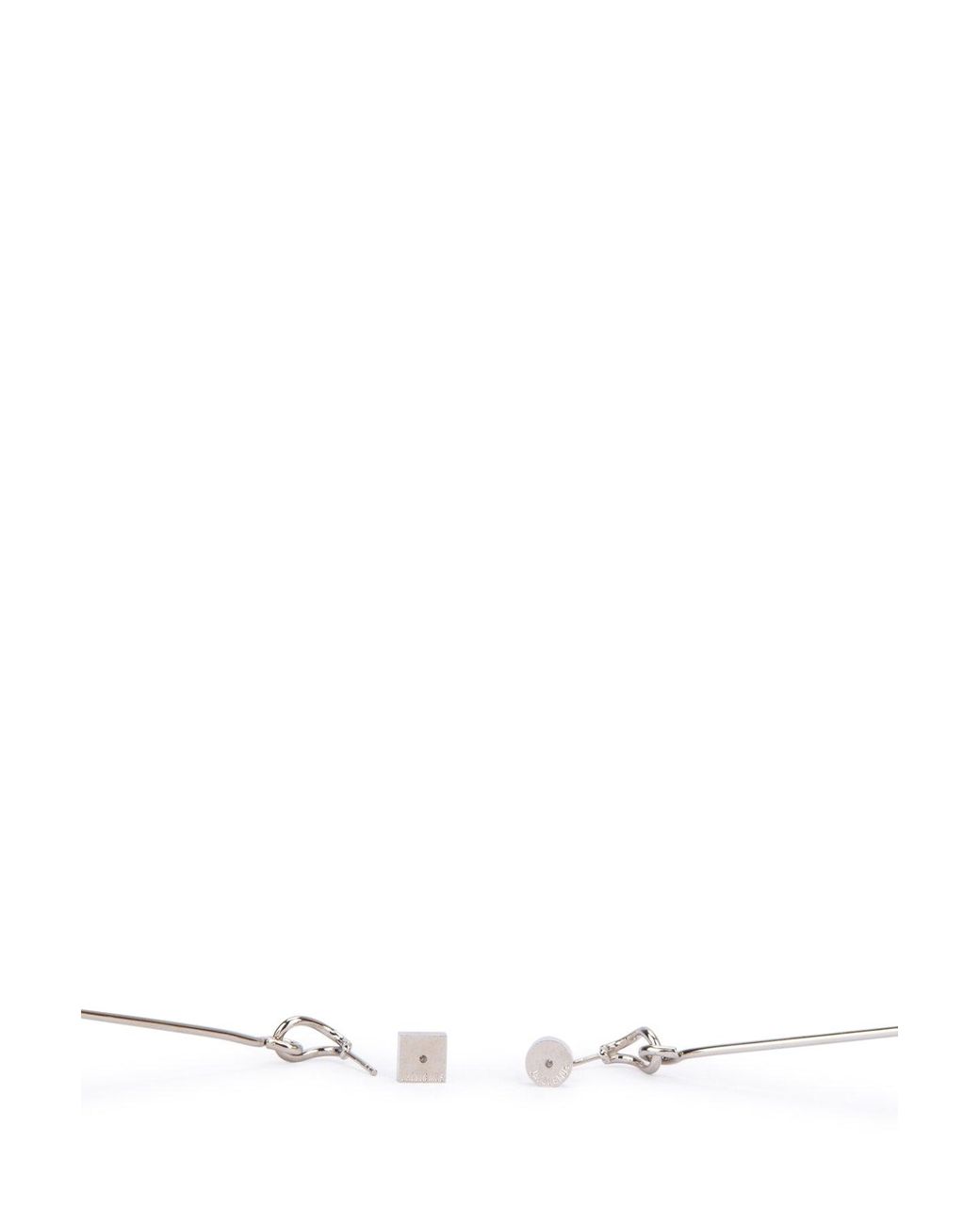 Jacquemus White Les Grandes Boucles Nodo