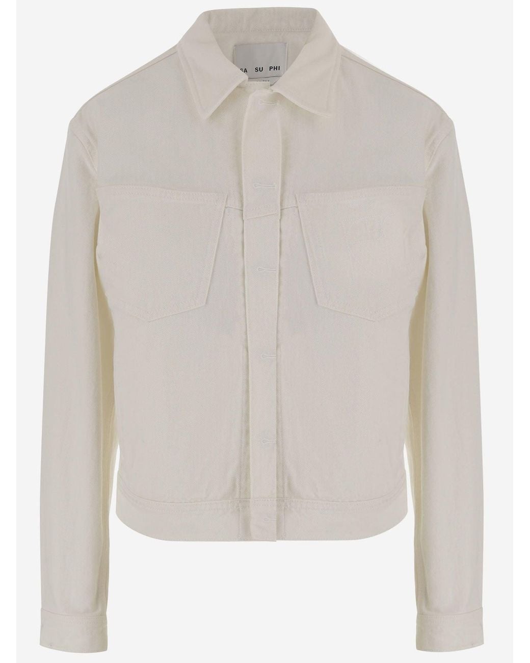 Sa Su Phi White Cotton Jacket