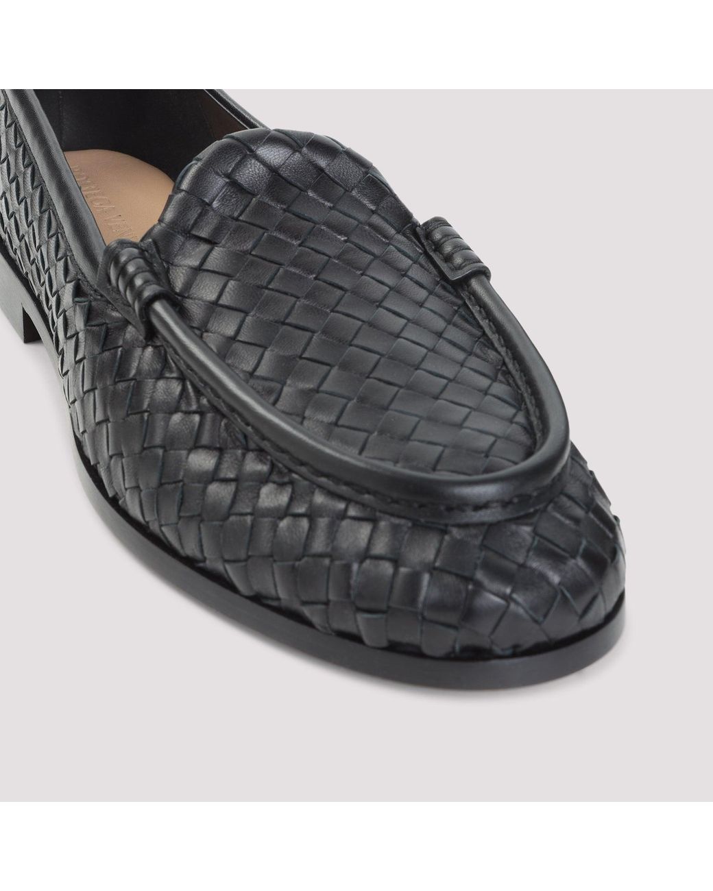 Bottega Veneta Black Silenzio Loafers