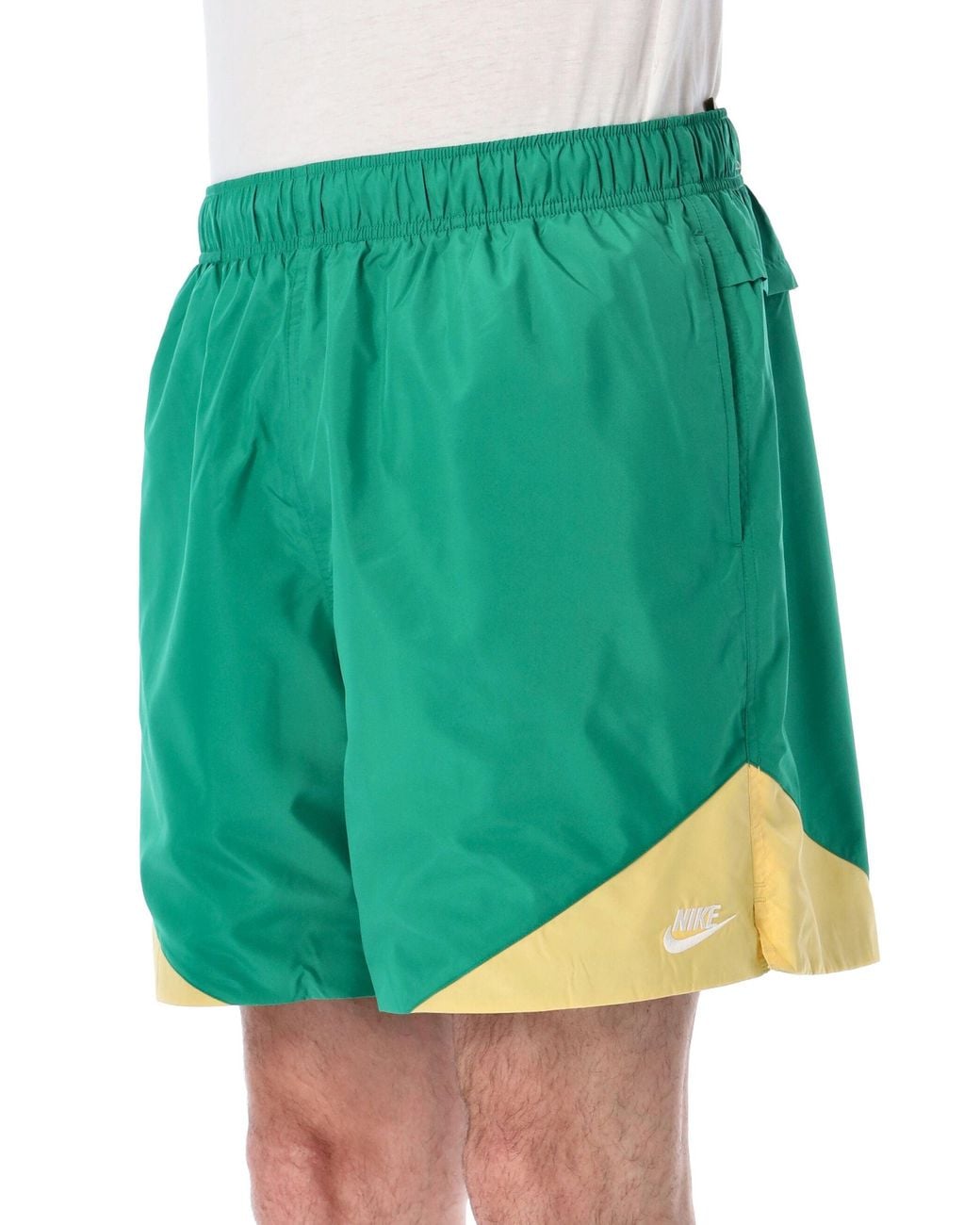 Nike Green Lightweight Fabric Sport Shorts for men
