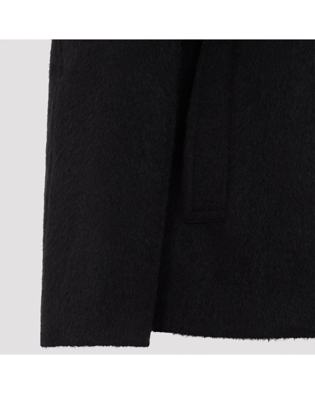 Studio Nicholson Black Etna Zip-Through Hooded Jacket