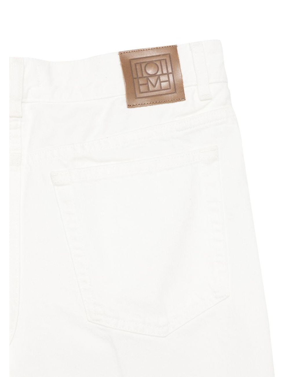 Totême White Denim Cotton Jeans
