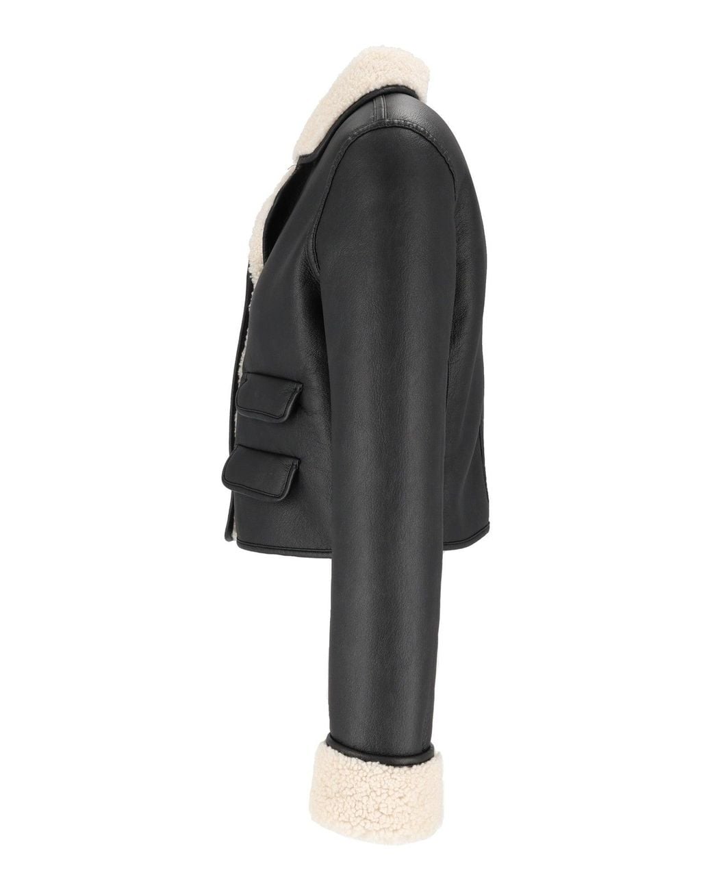 Ermanno Scervino Black Giubbotto Floral Applique Cropped Jacket