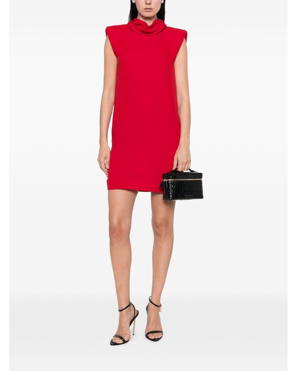 Valentino Red Silk Mini Dress