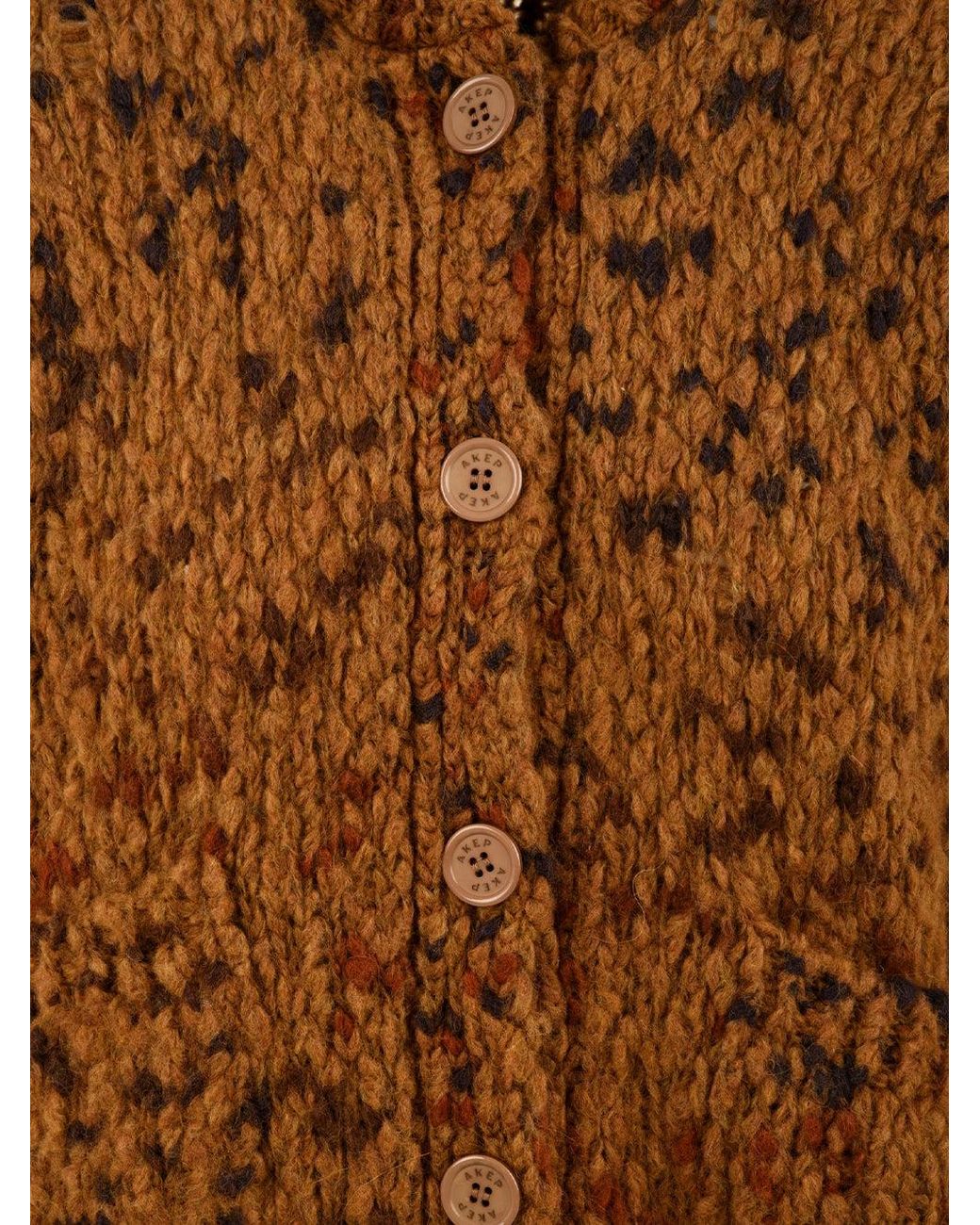 Akep Brown Jackets Multi Colour
