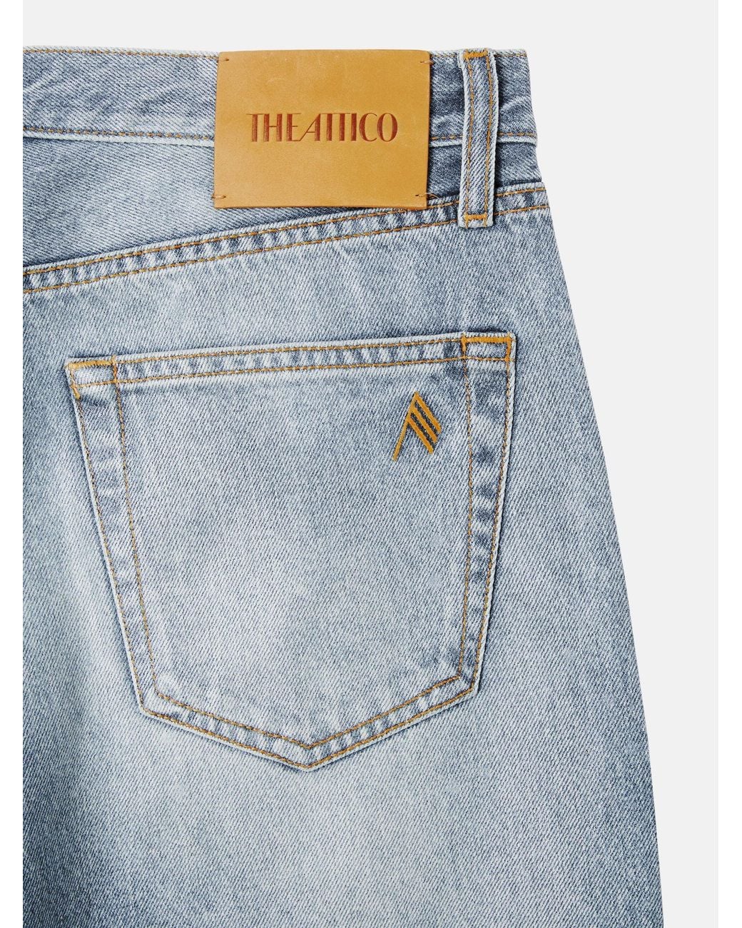 The Attico Blue Jeans With Logo