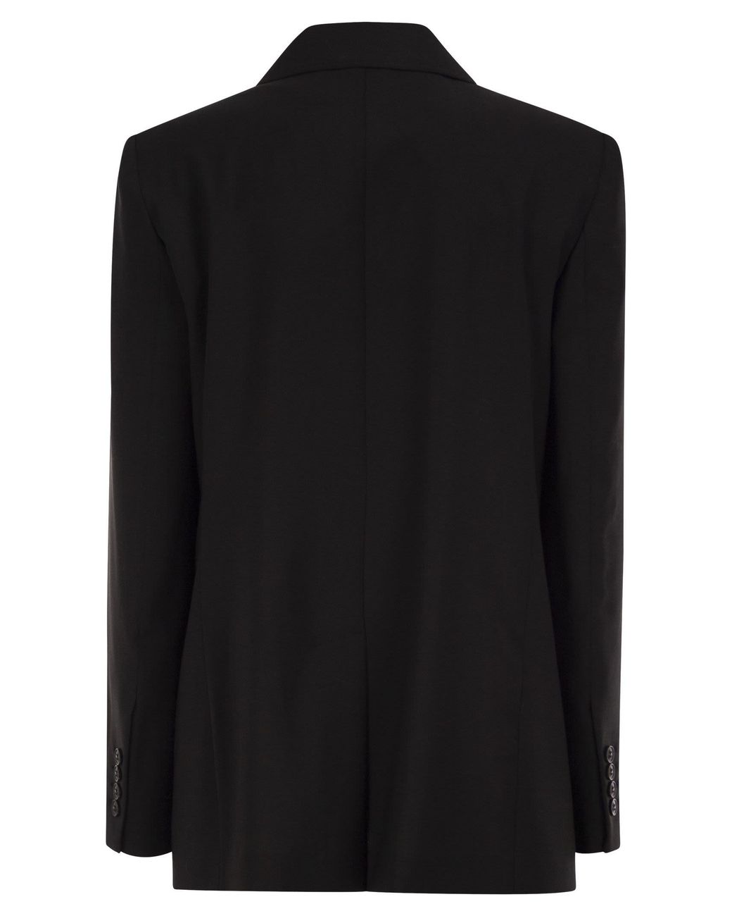 Max Mara Black Mstassenzi – Pure Virgin Wool Single Breasted Blazer