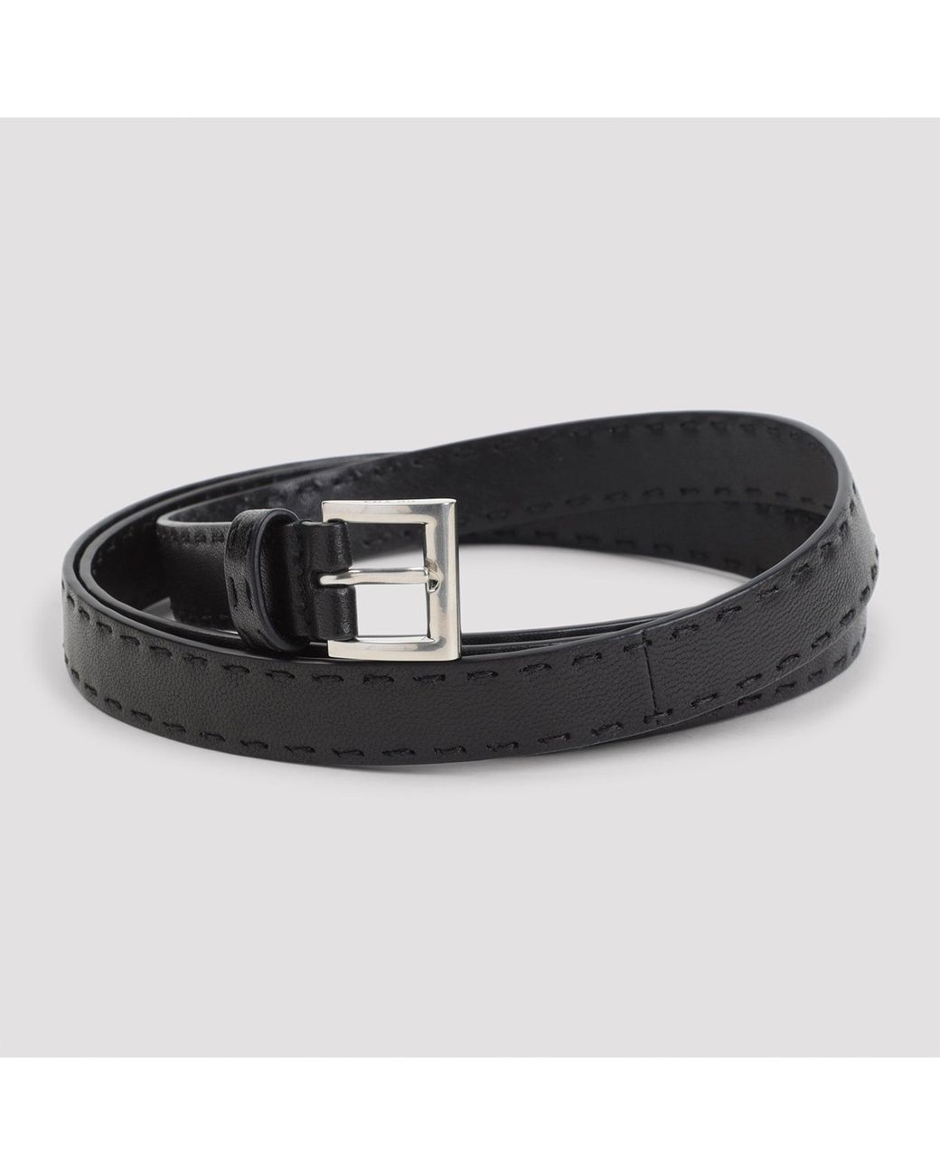 Prada Black Ledergürtel