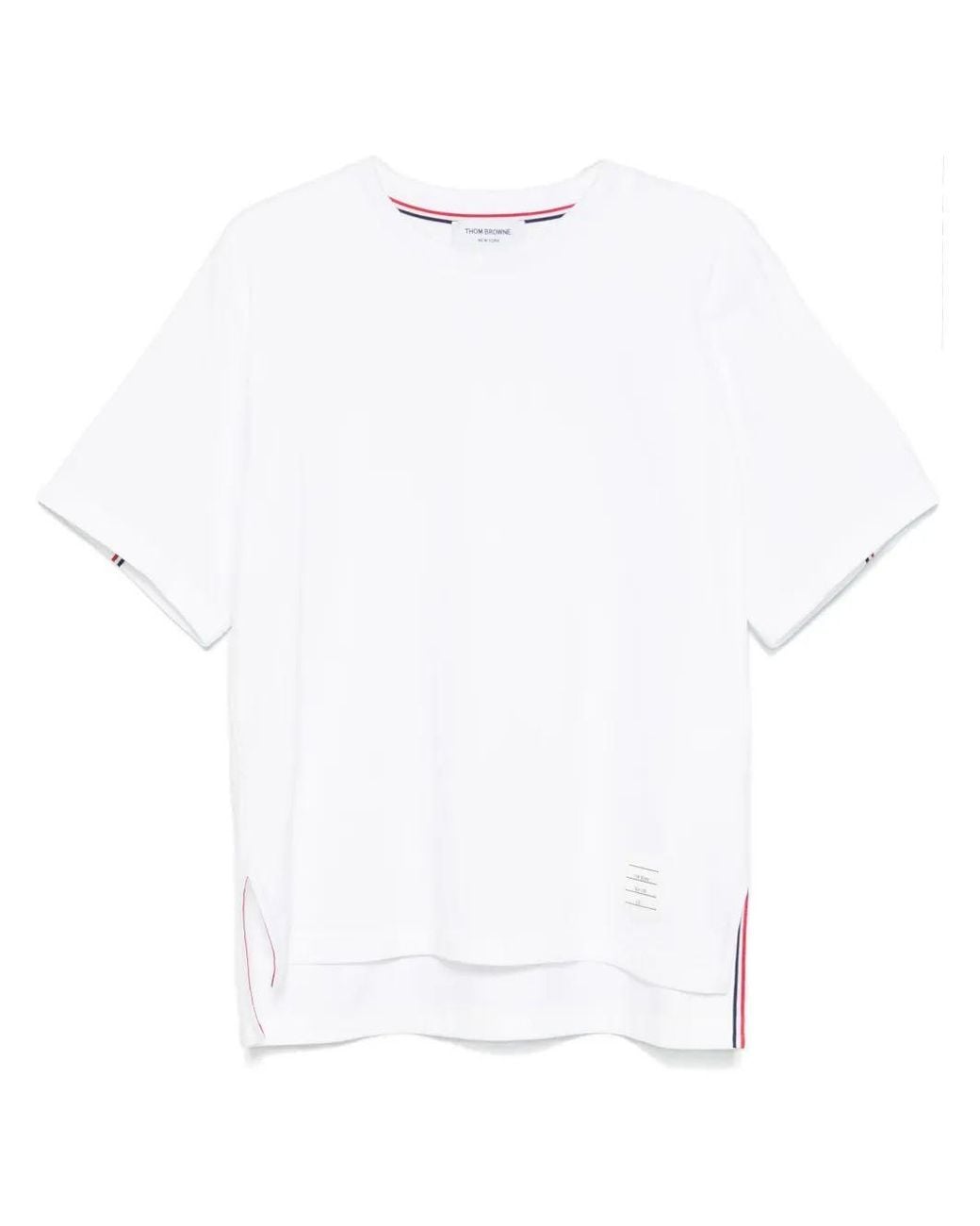 Thom Browne Black T-Shirts And Polos Self: Cotton for men