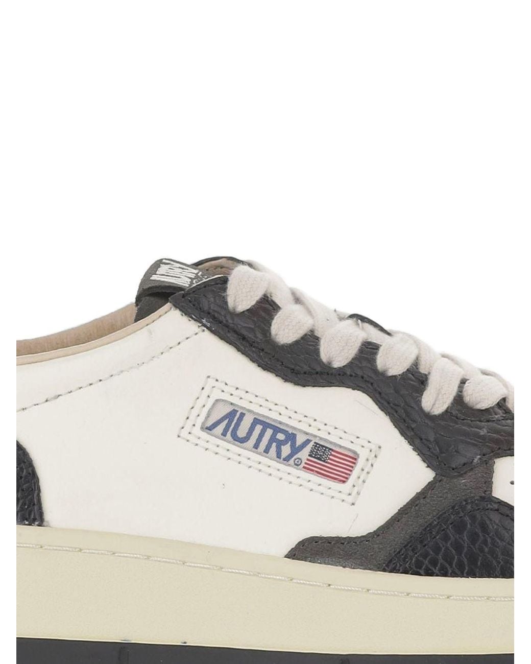 Autry White Medialist Low Sneakers