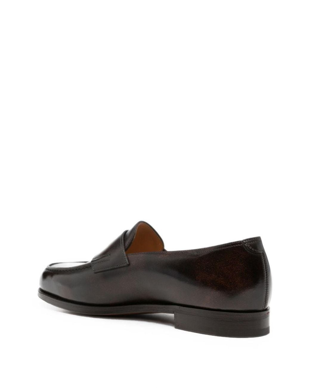 John Lobb White Lopez Leather Loafers