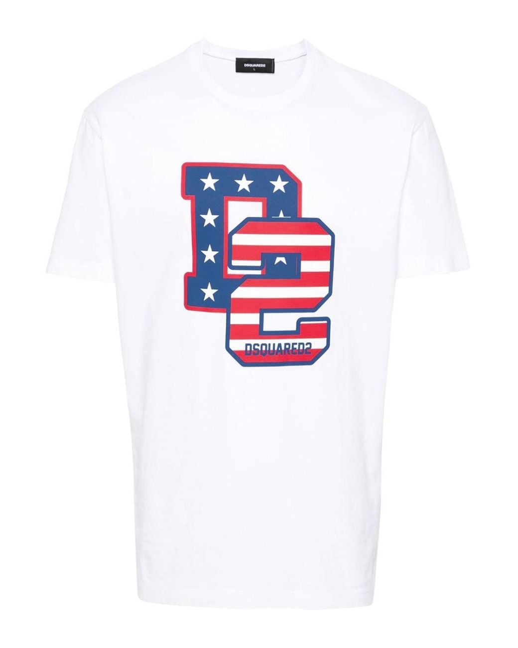 DSquared² White Cotton T-Shirt For for men
