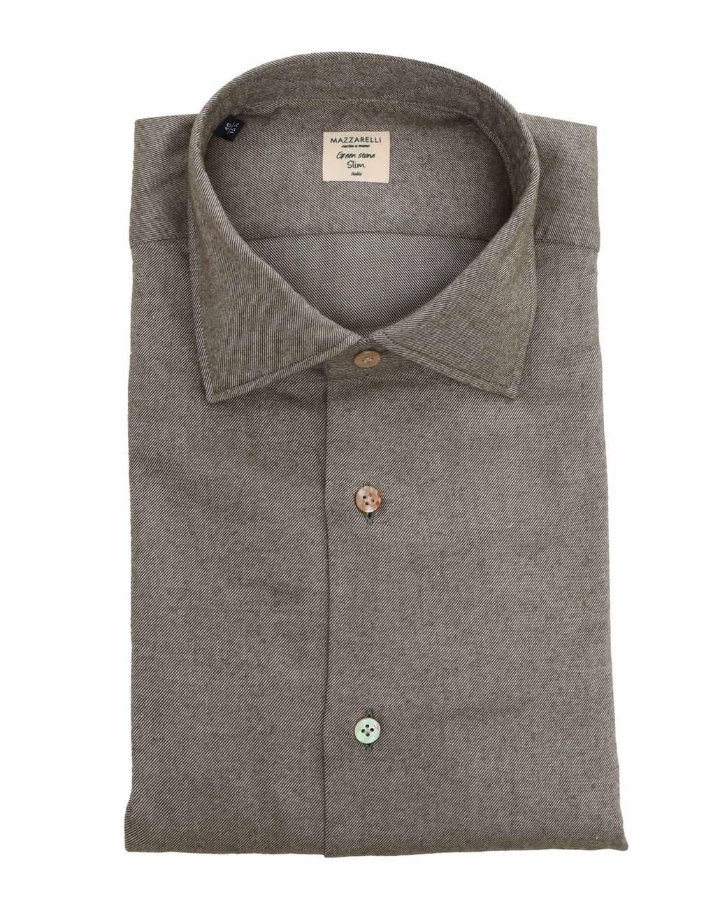 MAZZARELLI CAMICIE Gray I'M Not Going Anywhere