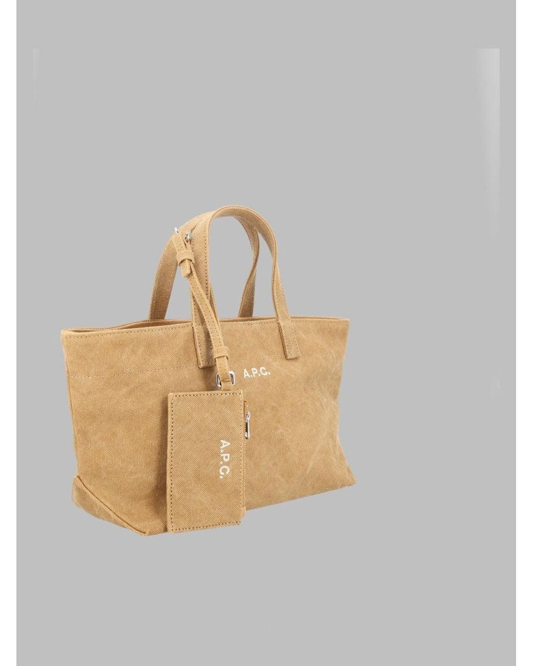 A.P.C. Multicolor A. P.C. Canvas Tote Bag With Removable Pouch