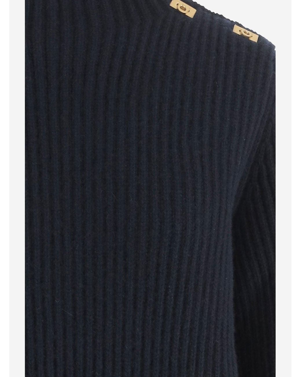 Ferragamo Blue Sweater Wool And Cashmere