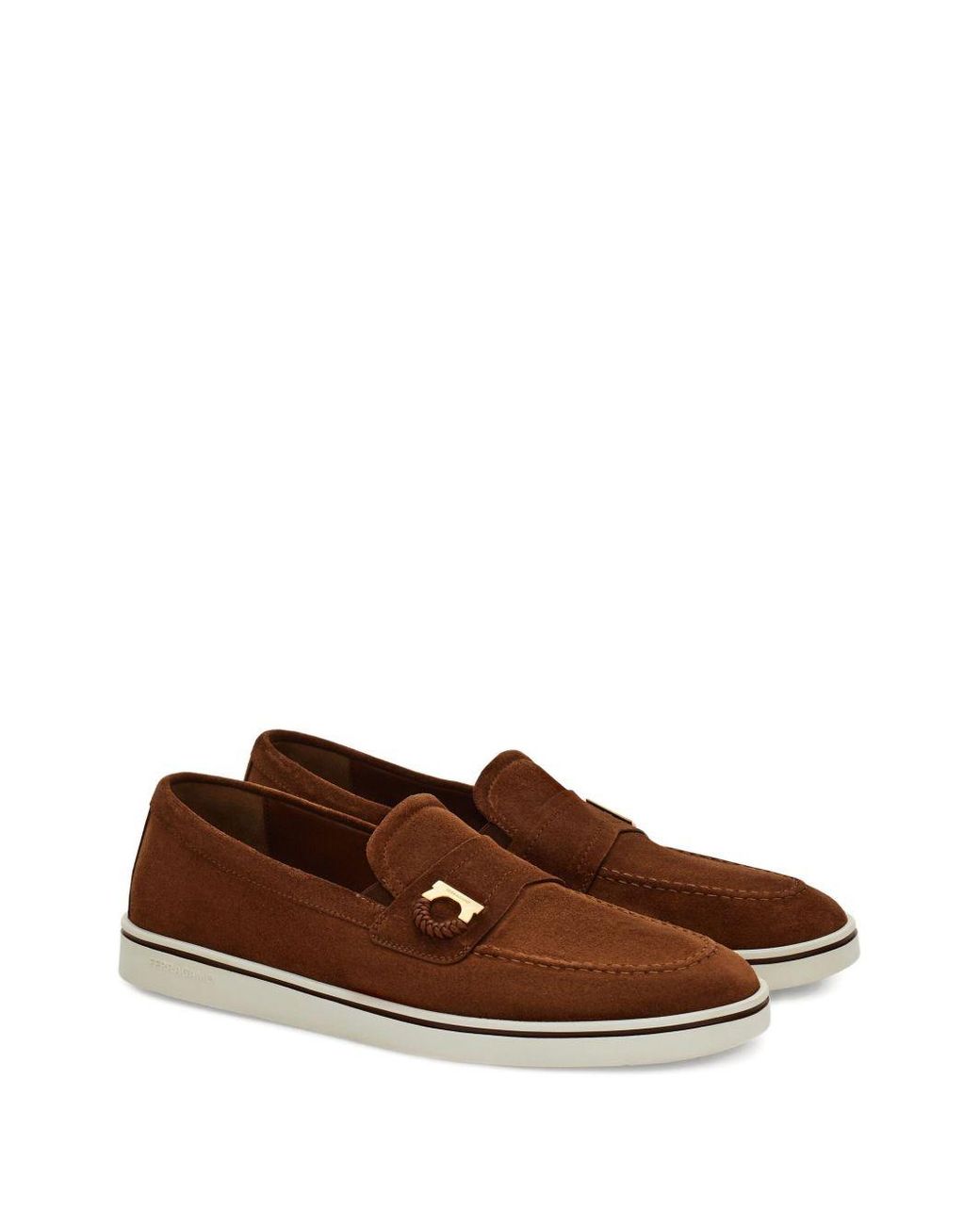Ferragamo Brown Flat Shoes