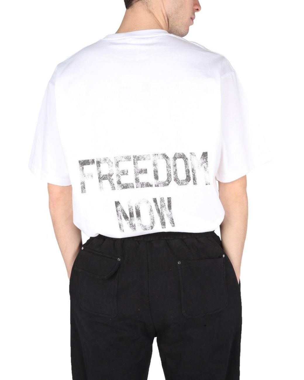 MOUTY White Freedom T-Shirt for men