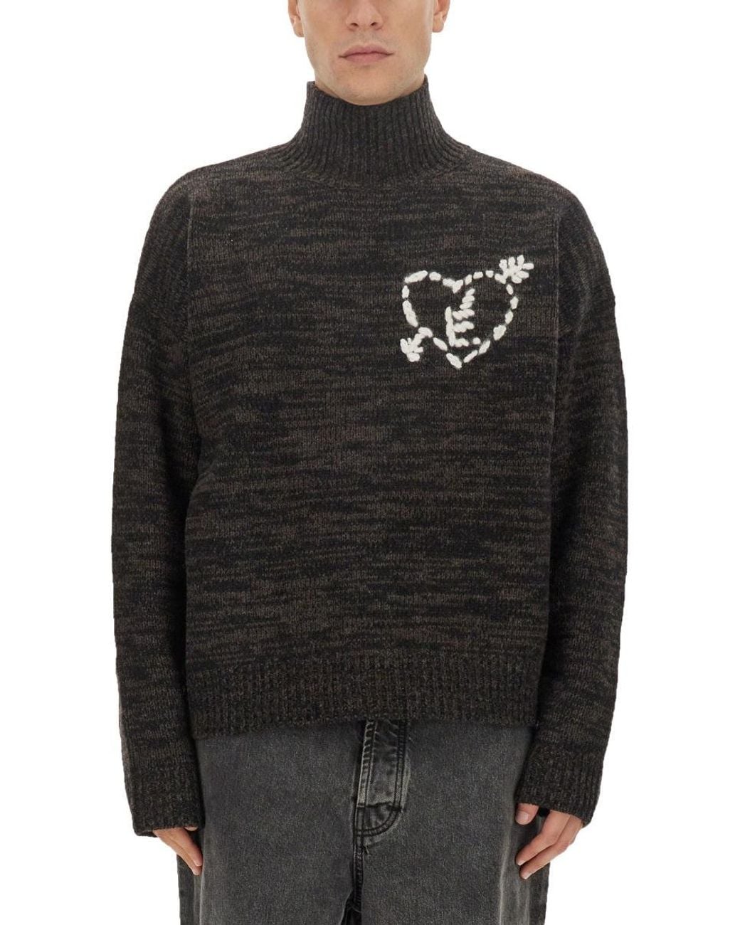 Etudes Studio Black Jersey With Logo for men
