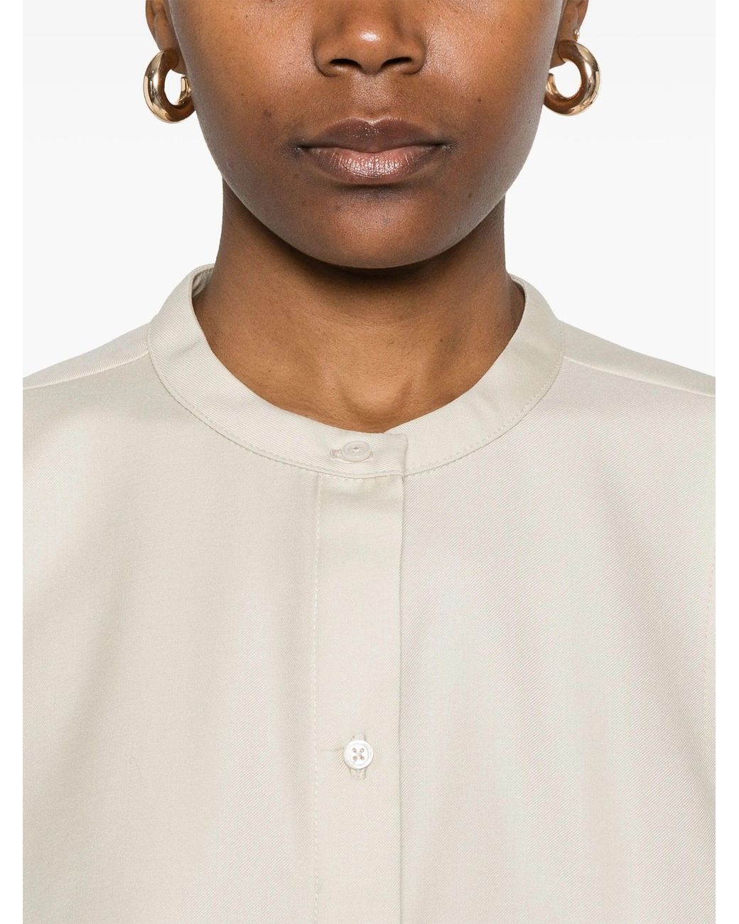Loulou de Saison Natural Short Sleeved Blouse