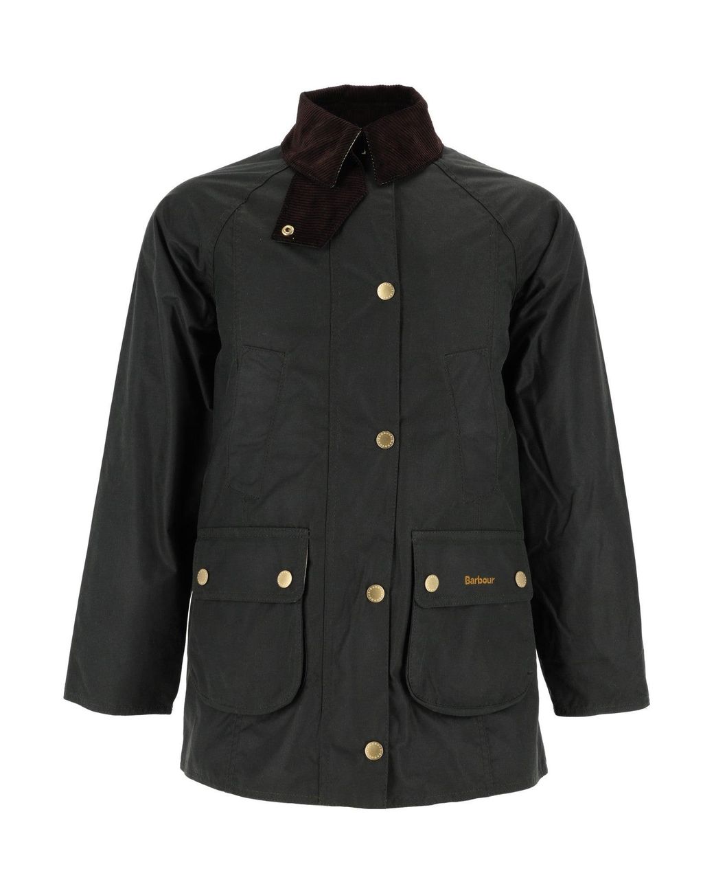 Barbour Black Modern Beadnell Wax