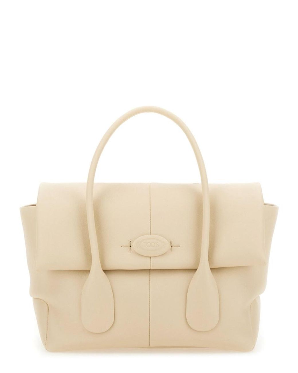 Tod's Natural Reverse Small Di Bag Calfskin Handbags