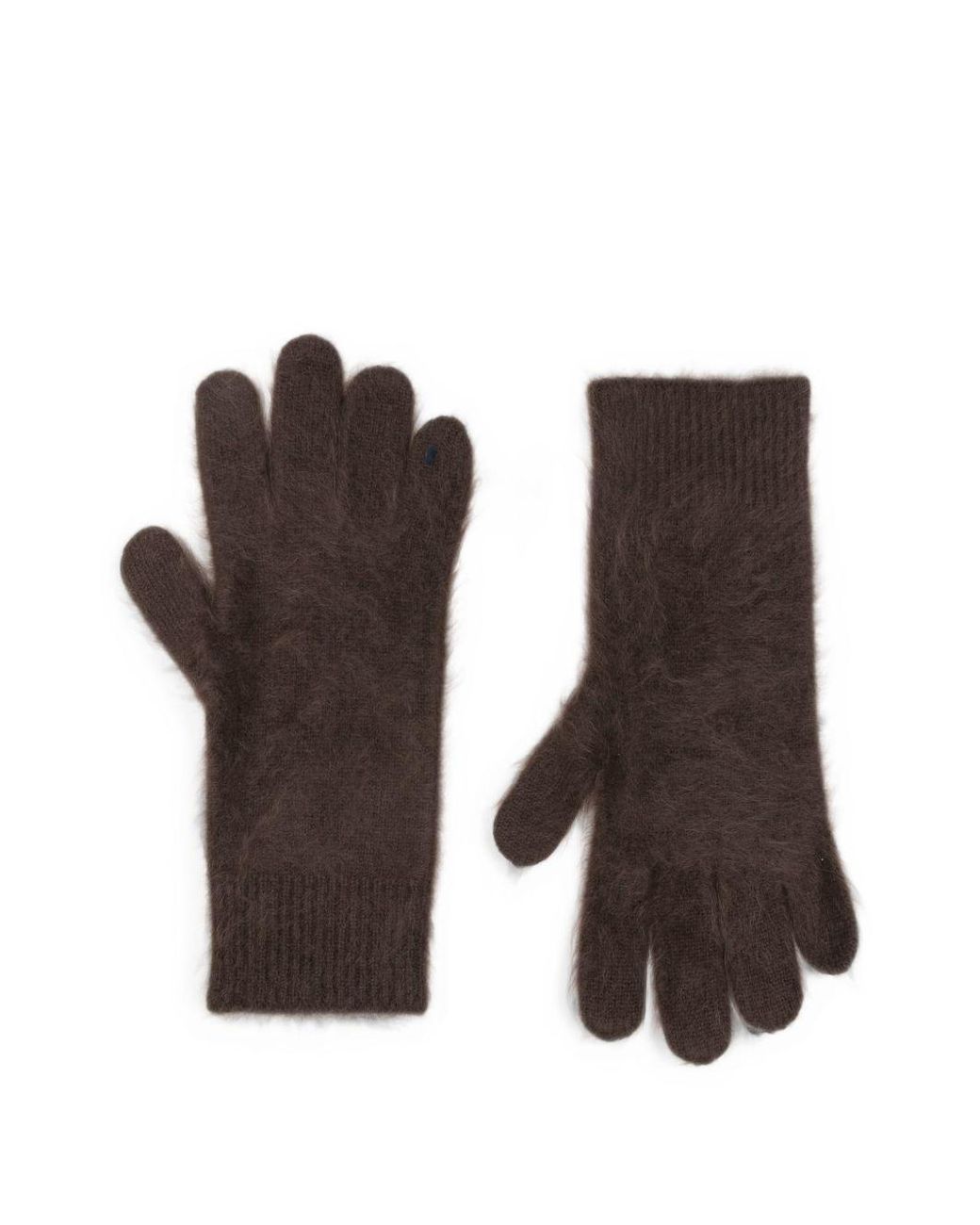 Soft Goat Brown Wool Gloves