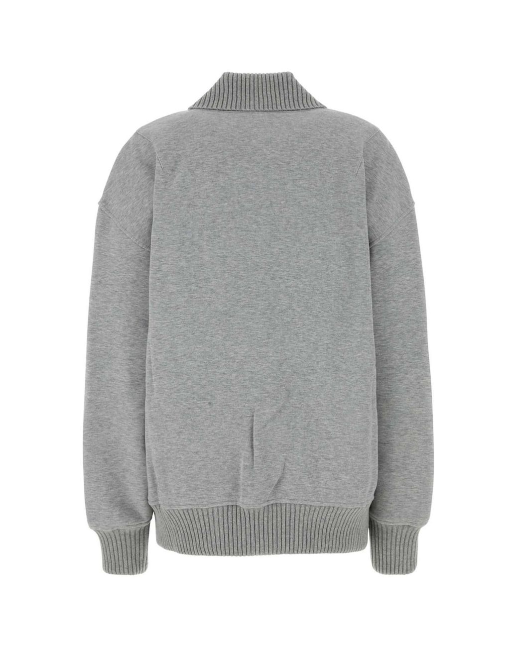 Gucci Gray Cotton Blend Bomber Jacket
