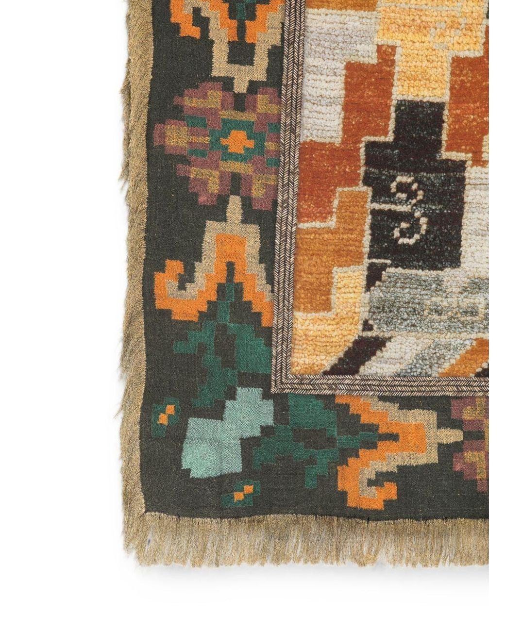Pierre Louis Mascia Black Printed Silk Scarf