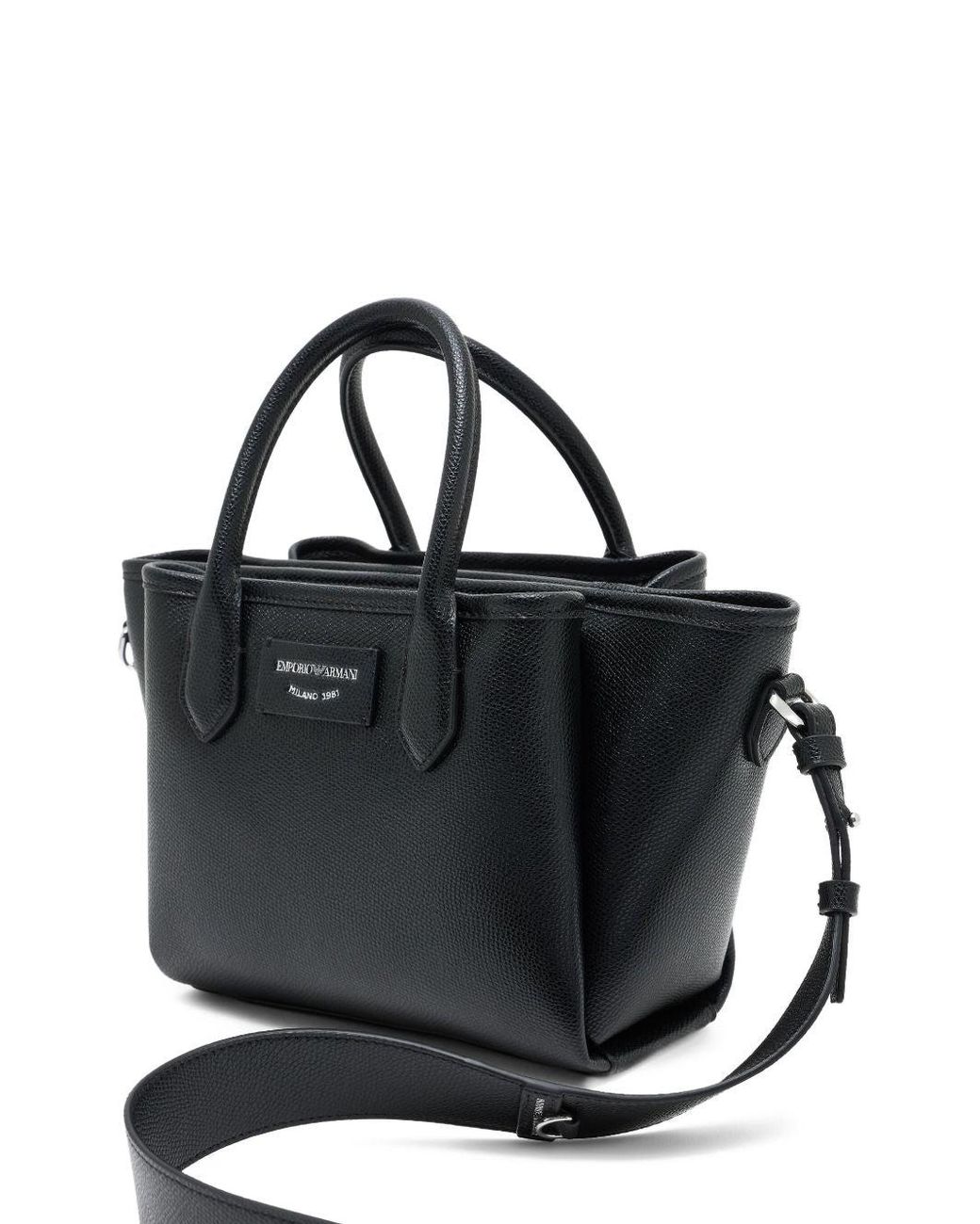 Emporio Armani Black "Odette" Small Tote
