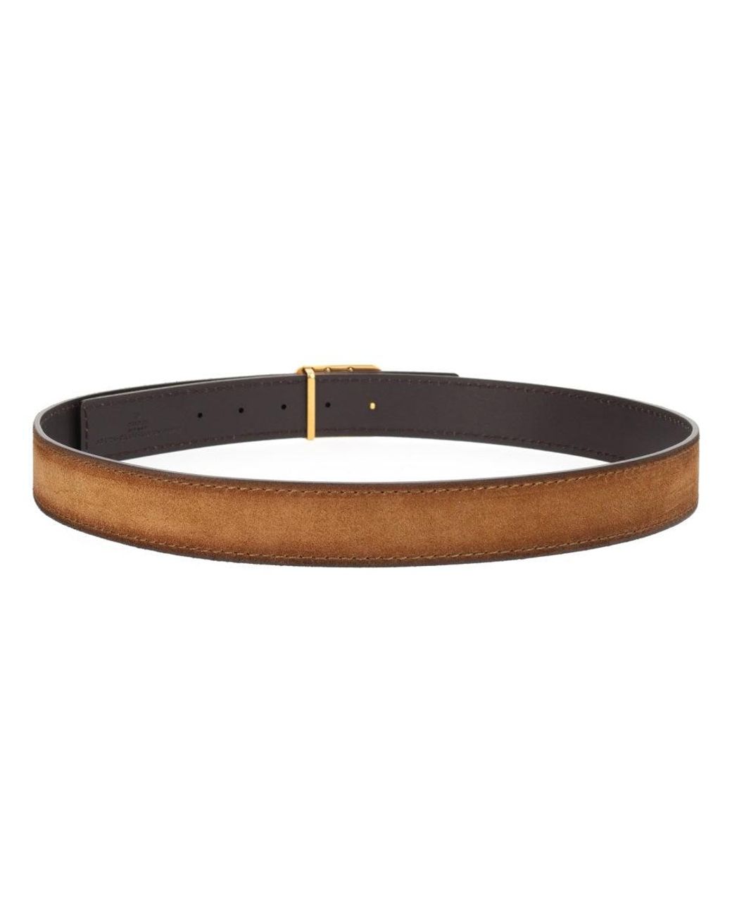 Gucci Brown Gg Logo Reversible Belt for men