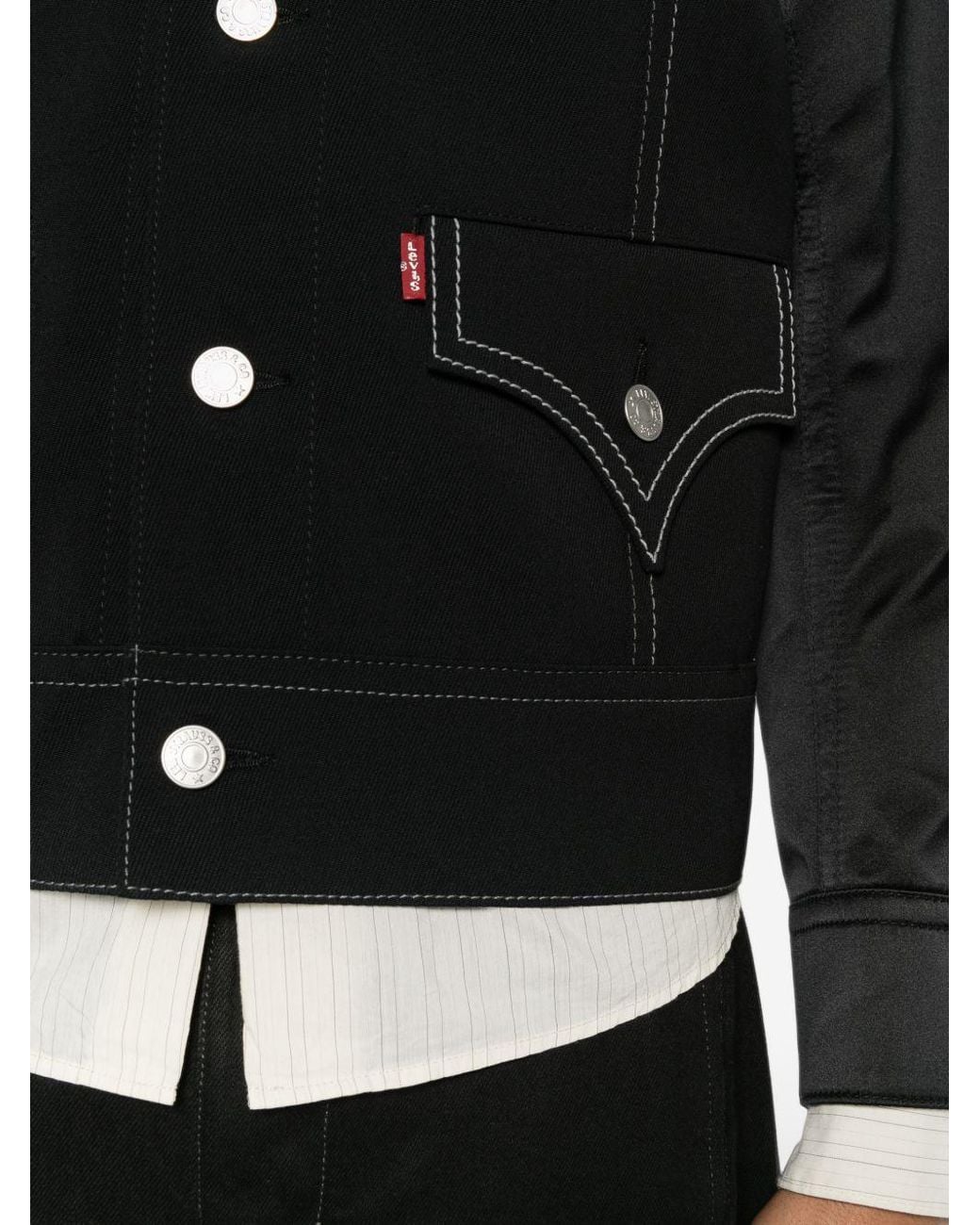 Junya Watanabe Wollen Jas in het Black